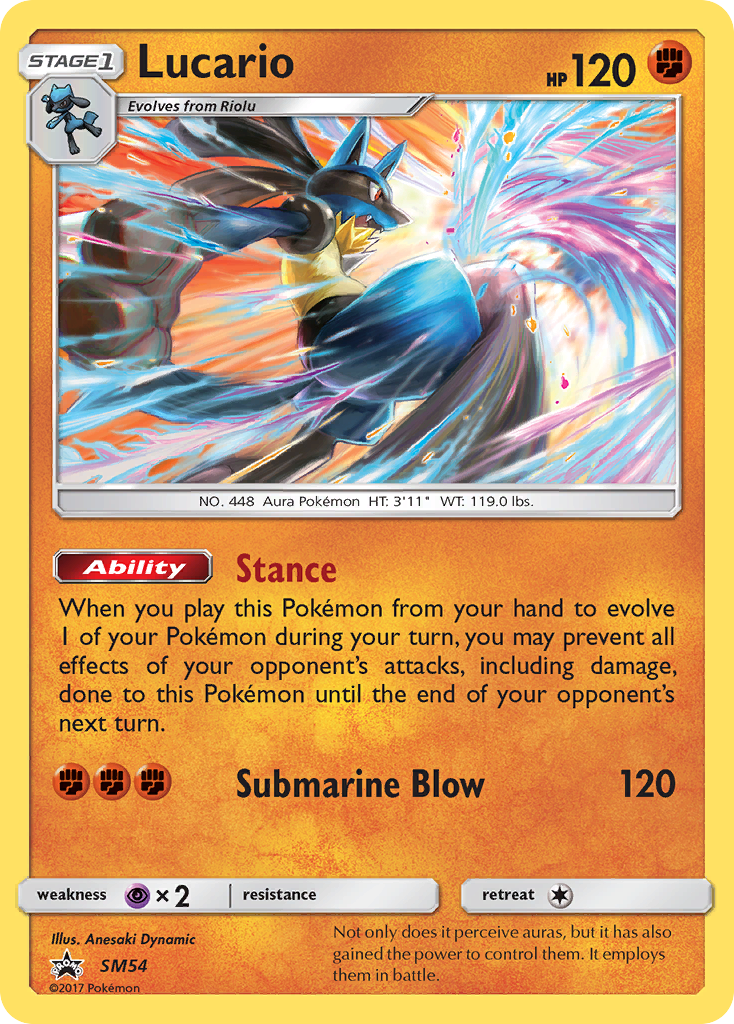 Lucario (SM54) [Sun & Moon: Black Star Promos] - Destination Retro