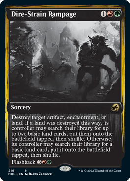 Dire-Strain Rampage [Innistrad: Double Feature] - Destination Retro