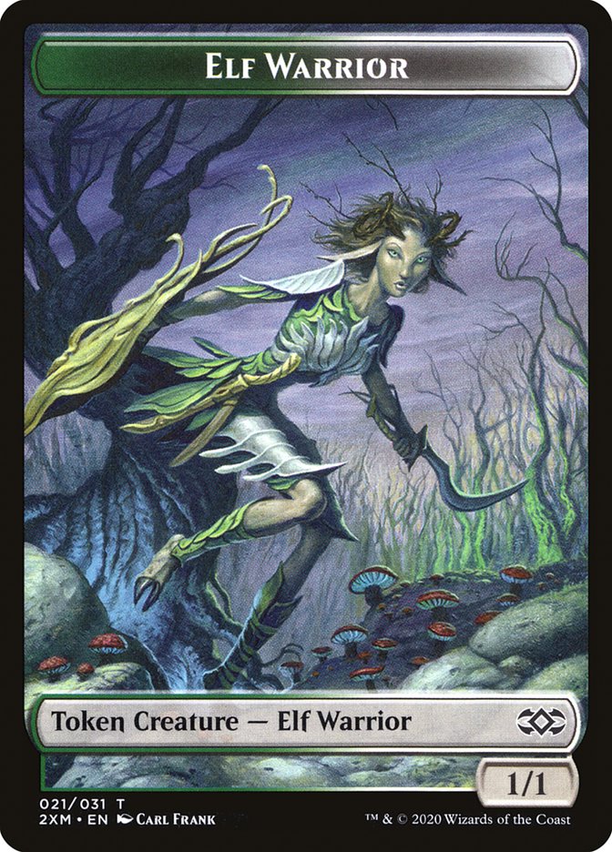Elf Warrior Token [Double Masters] - Destination Retro