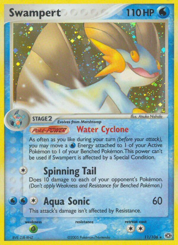 Swampert (11/106) (Theme Deck Exclusive) [EX: Emerald] - Destination Retro
