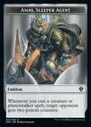 Soldier // Ajani, Sleeper Agent Emblem Double-sided Token [Dominaria United Tokens] - Destination Retro