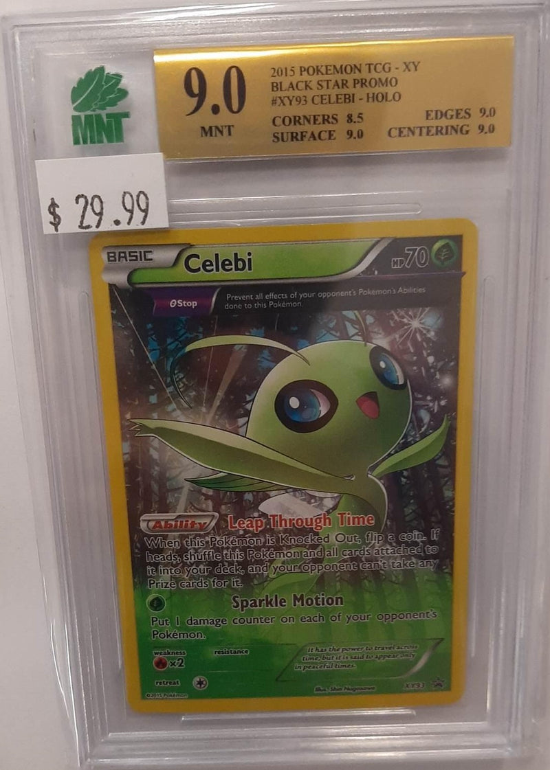 MNT - 9.0 - Celebi - Holo Black Star Promo - Pokemon TCG XY Series - Destination Retro