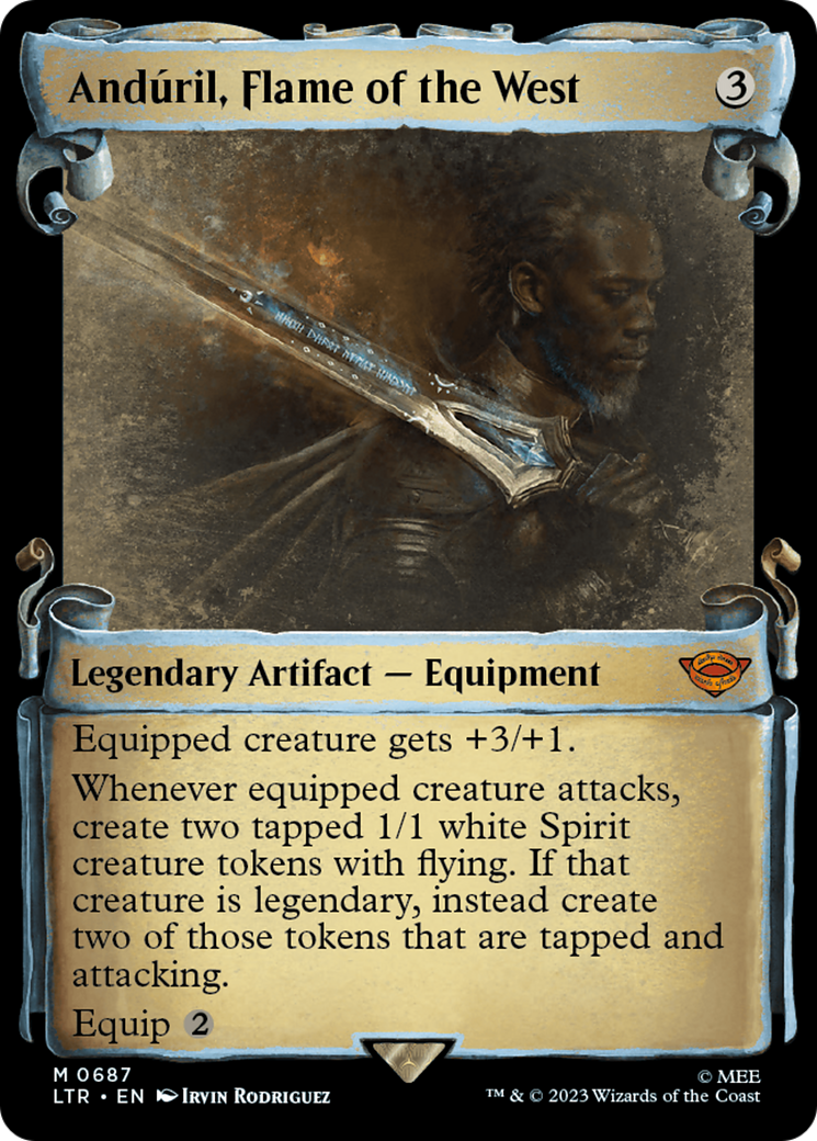 Anduril, Flame of the West [The Lord of the Rings: Tales of Middle-Earth Showcase Scrolls] - Destination Retro