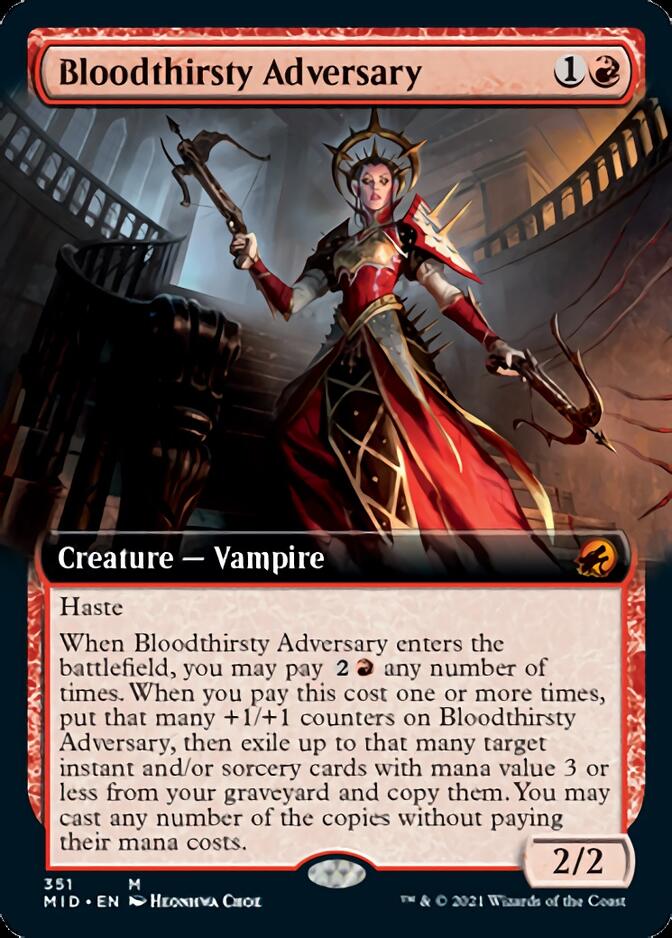 Bloodthirsty Adversary (Extended) [Innistrad: Midnight Hunt] - Destination Retro