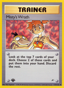 Misty's Wrath (114/132) [Gym Heroes 1st Edition] - Destination Retro