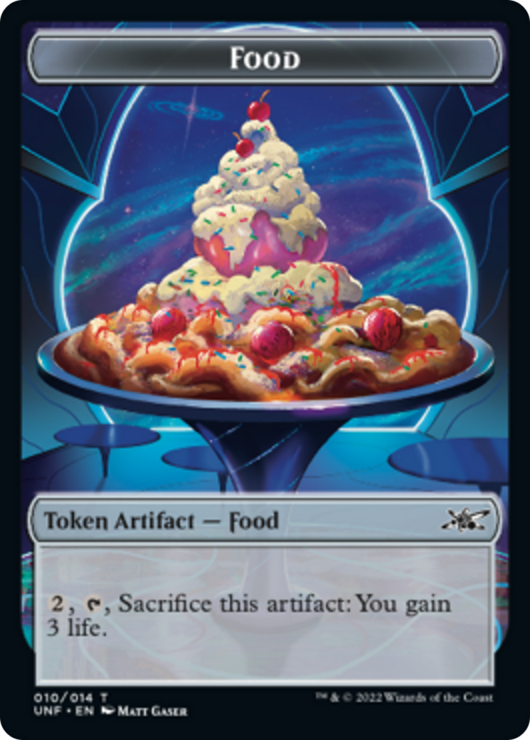 Clown Robot (002) // Food (010) Double-sided Token [Unfinity Tokens] - Destination Retro