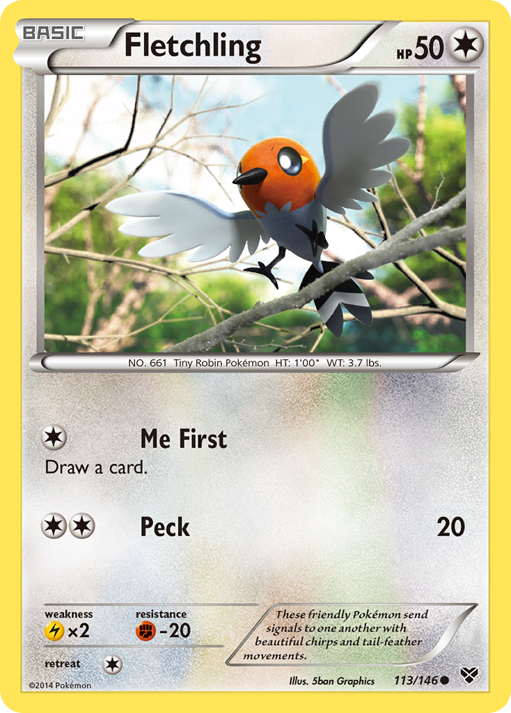Fletchling (113/146) [XY: Base Set] - Destination Retro