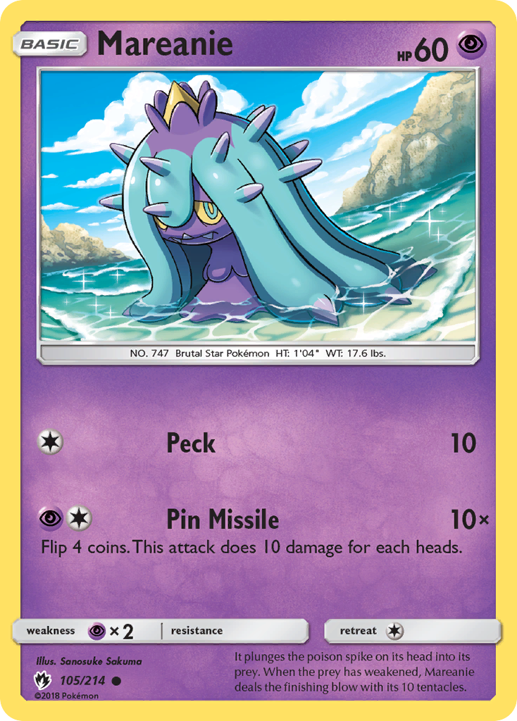 Mareanie (105/214) [Sun & Moon: Lost Thunder] - Destination Retro