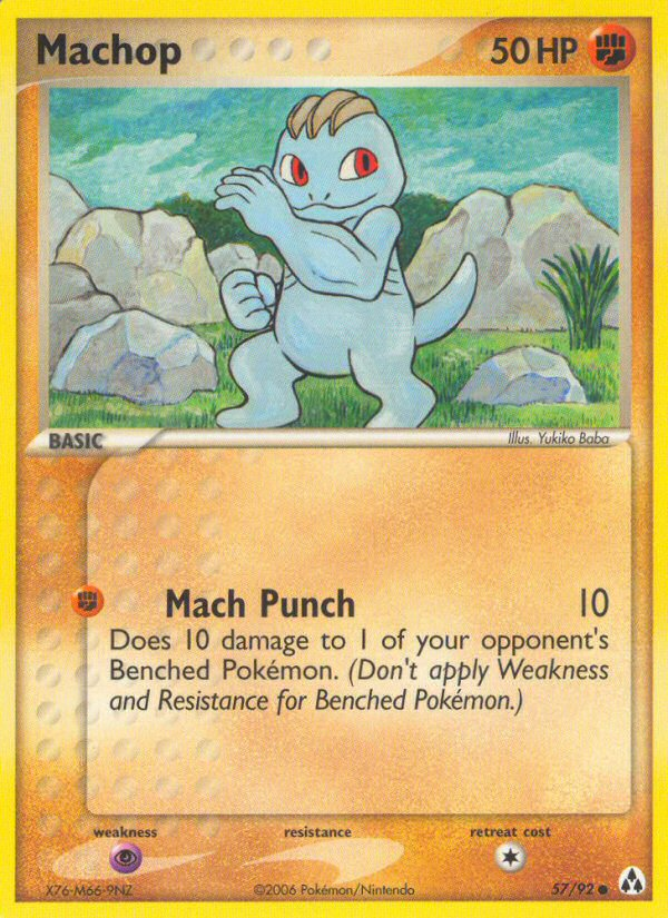 Machop (57/92) [EX: Legend Maker] - Destination Retro
