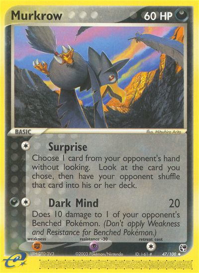 Murkrow (47/100) [EX: Sandstorm] - Destination Retro