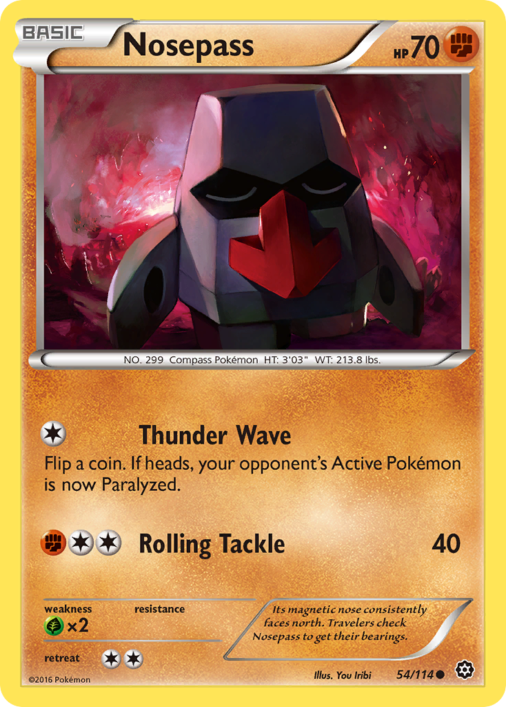 Nosepass (54/114) [XY: Steam Siege] - Destination Retro