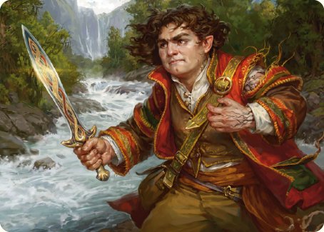 Frodo Baggins Art Card (16/81) [The Lord of the Rings: Tales of Middle-earth Art Series] - Destination Retro