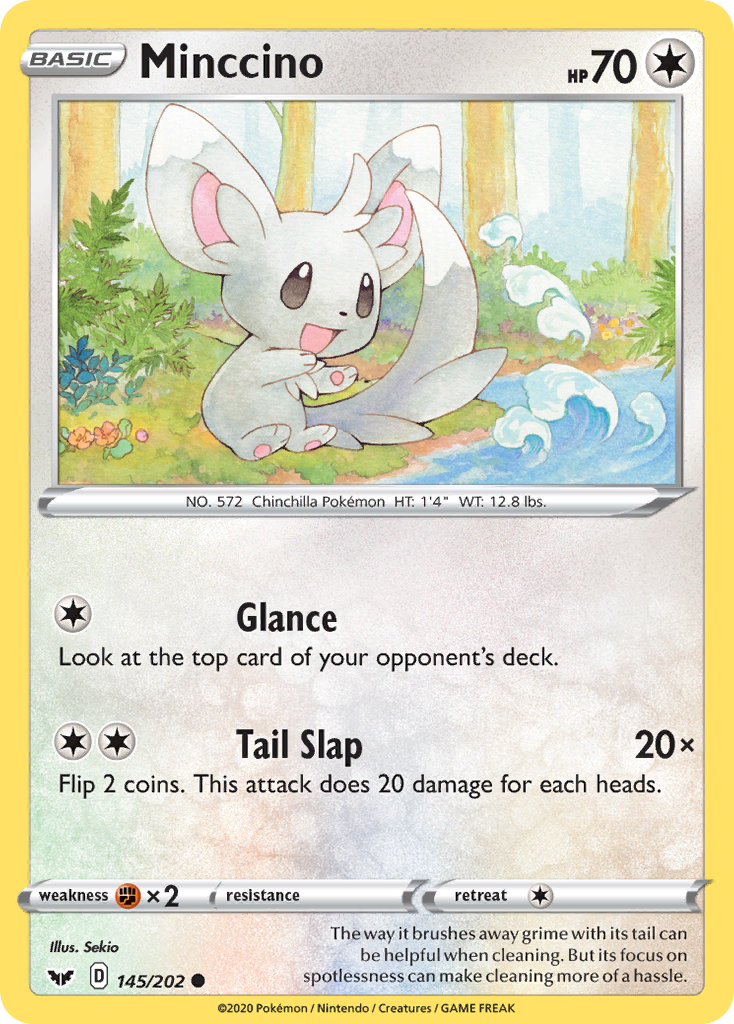 Minccino (145/202) [Sword & Shield: Base Set] - Destination Retro