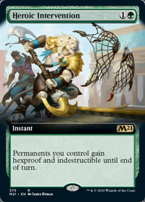 Heroic Intervention (Extended Art) [Core Set 2021] - Destination Retro