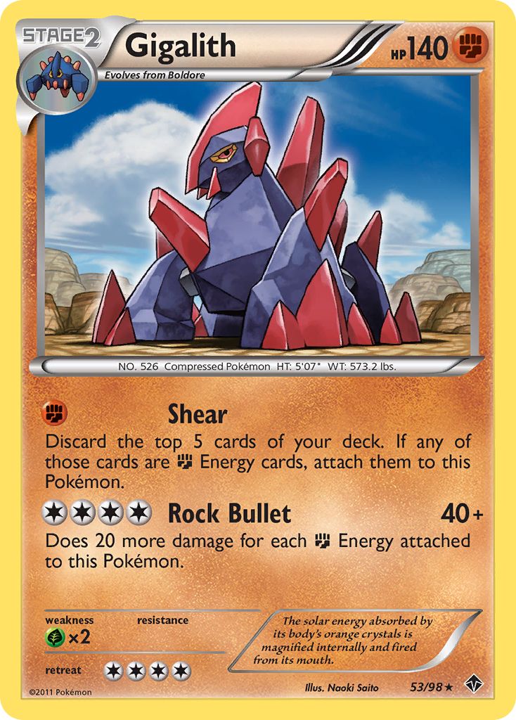 Gigalith (53/98) [Black & White: Emerging Powers] - Destination Retro