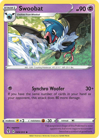Swoobat (069/203) [Sword & Shield: Evolving Skies] - Destination Retro