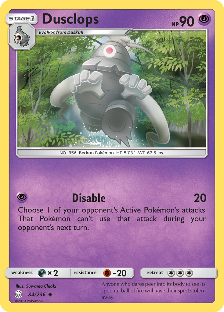 Dusclops (84/236) [Sun & Moon: Cosmic Eclipse] - Destination Retro