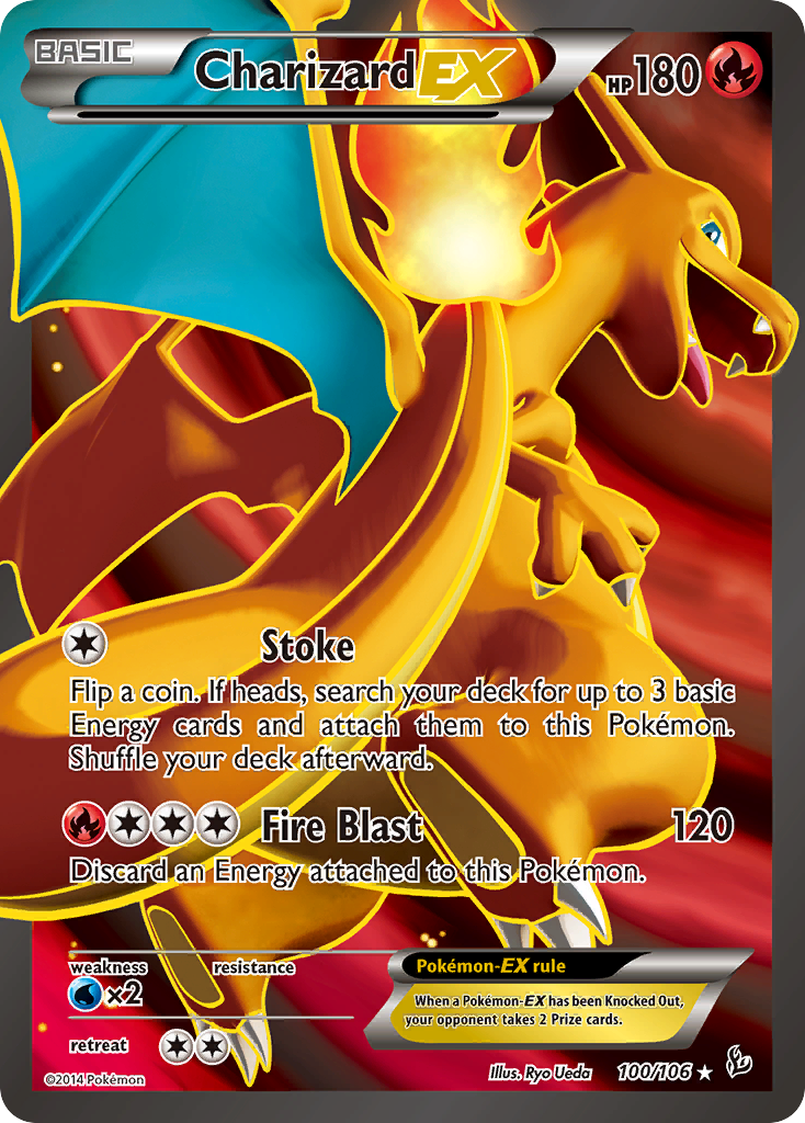 Charizard EX (100/106) [XY: Flashfire] - Destination Retro