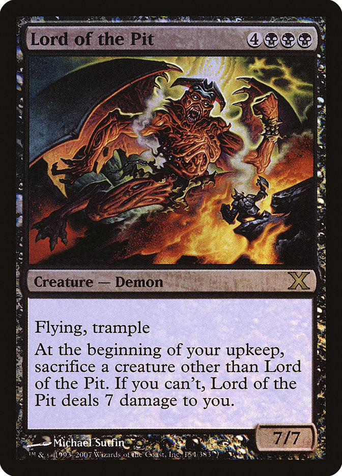 Lord of the Pit (Premium Foil) [Tenth Edition] - Destination Retro