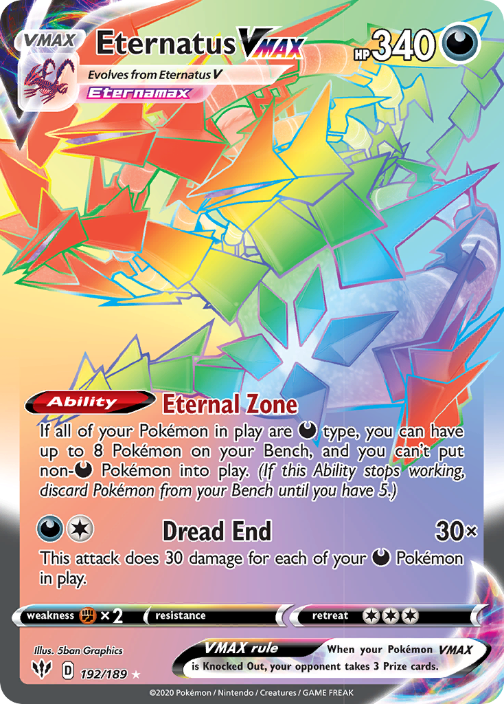 Eternatus VMAX (192/189) [Sword & Shield: Darkness Ablaze] - Destination Retro