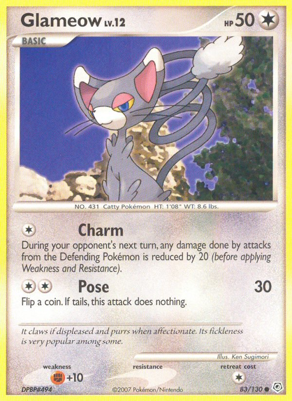 Glameow (83/130) [Diamond & Pearl: Base Set] - Destination Retro