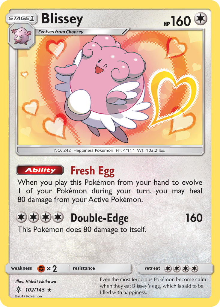 Blissey (102/145) [Sun & Moon: Guardians Rising] - Destination Retro