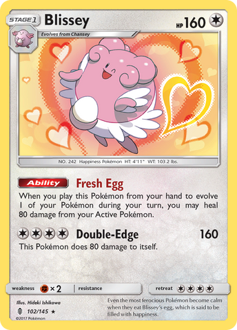 Blissey (102/145) [Sun & Moon: Guardians Rising] - Destination Retro