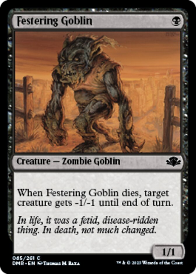 Festering Goblin [Dominaria Remastered] - Destination Retro