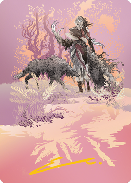 Arlinn, the Pack's Hope 2 Art Card (Gold-Stamped Signature) [Innistrad: Midnight Hunt Art Series] - Destination Retro