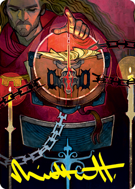 Sign in Blood Art Card (Gold-Stamped Signature) [Strixhaven: School of Mages Art Series] - Destination Retro