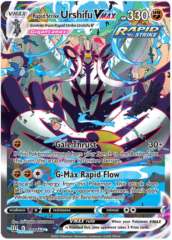 Rapid Strike Urshifu VMAX (170/163) [Sword & Shield: Battle Styles] - Destination Retro