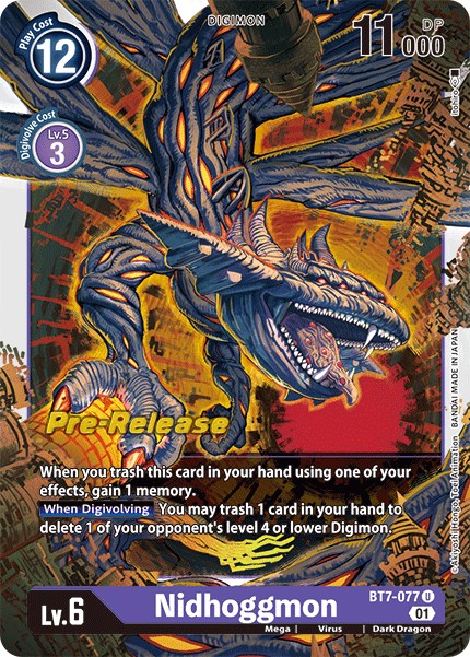 Nidhoggmon [BT7-077] [Next Adventure Pre-Release Cards] - Destination Retro