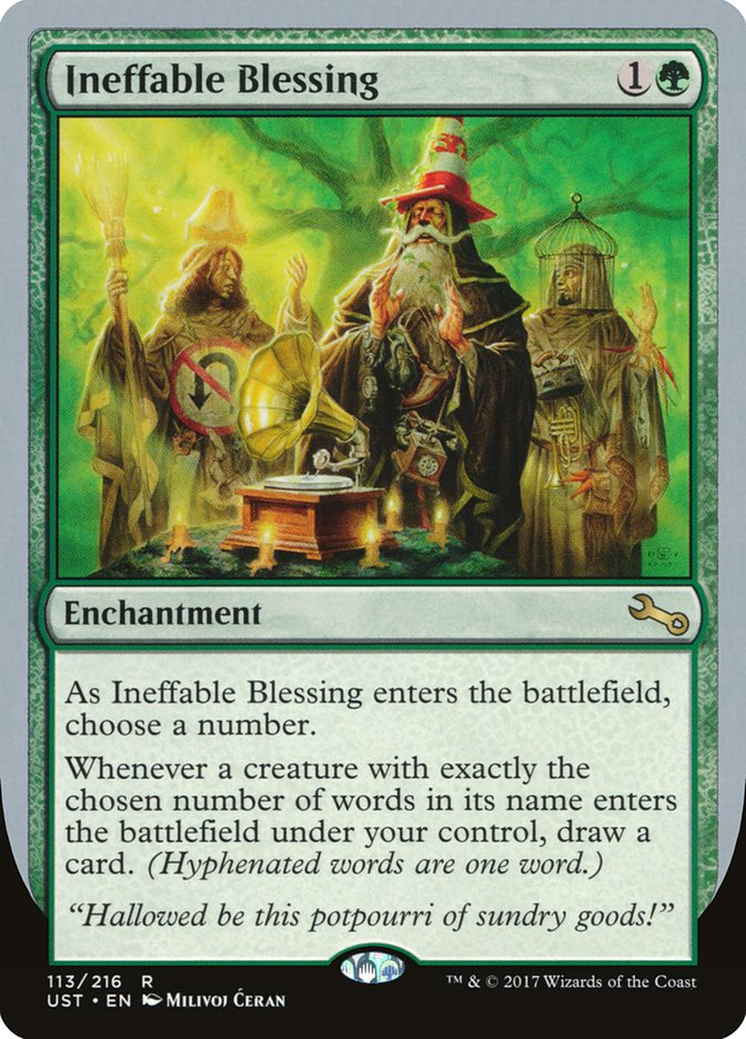 Ineffable Blessing ("choose a number") [Unstable] - Destination Retro