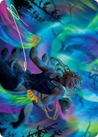 Esika, God of the Tree Art Card (Gold-Stamped Signature) [Kaldheim: Art Series] - Destination Retro