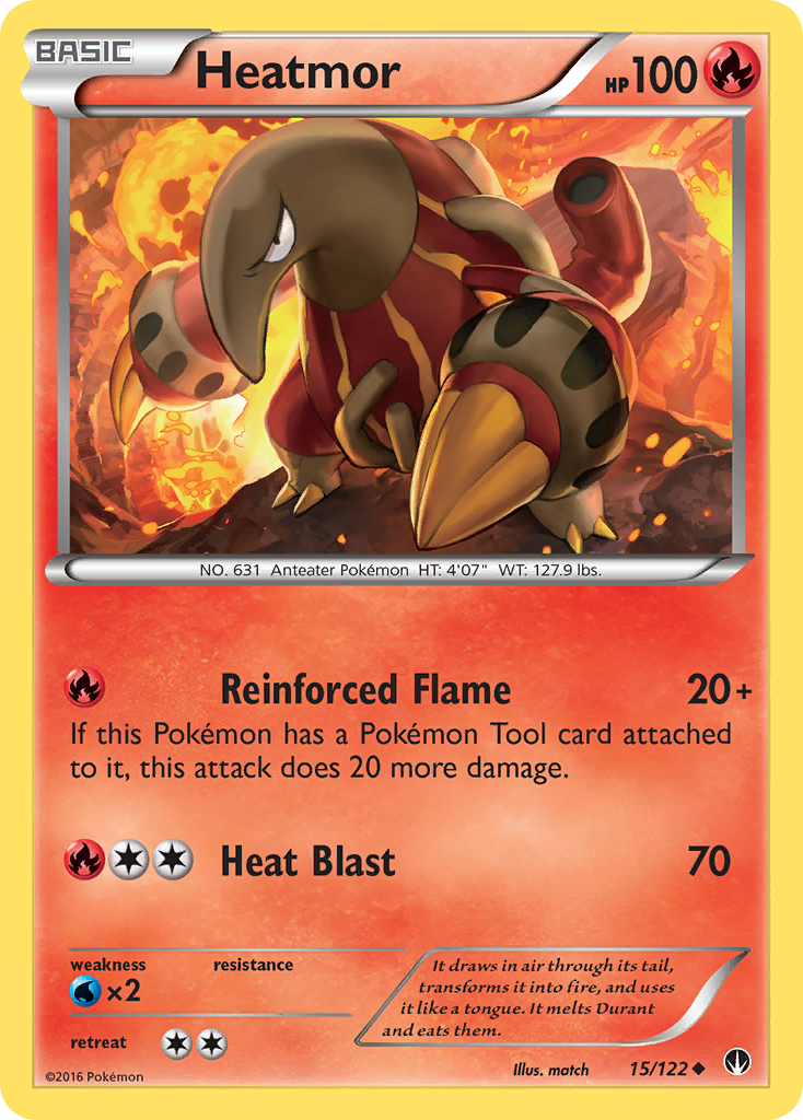 Heatmor (15/122) [XY: BREAKpoint] - Destination Retro