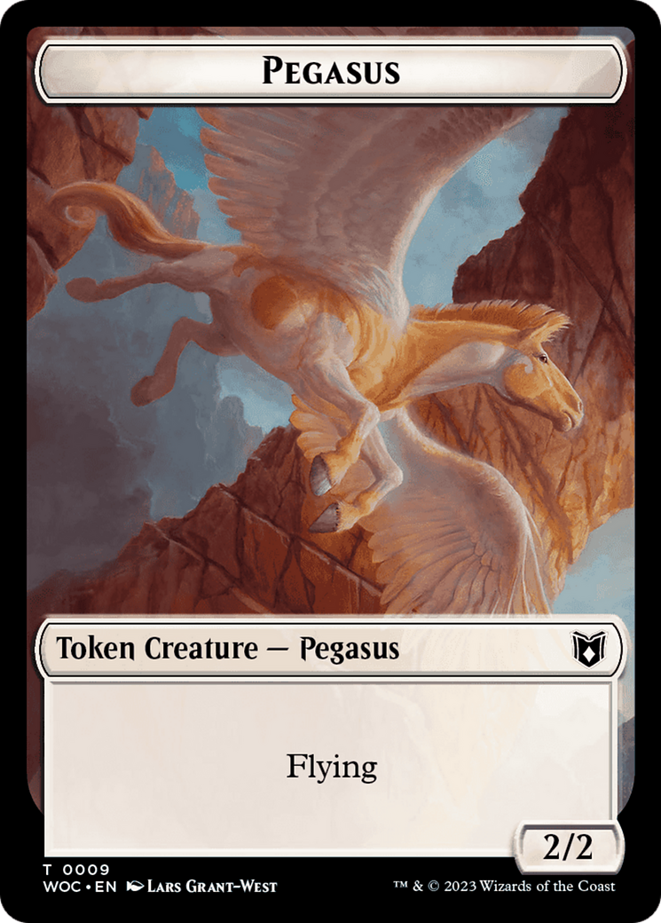 Pirate // Pegasus Double-Sided Token [Wilds of Eldraine Commander Tokens] - Destination Retro