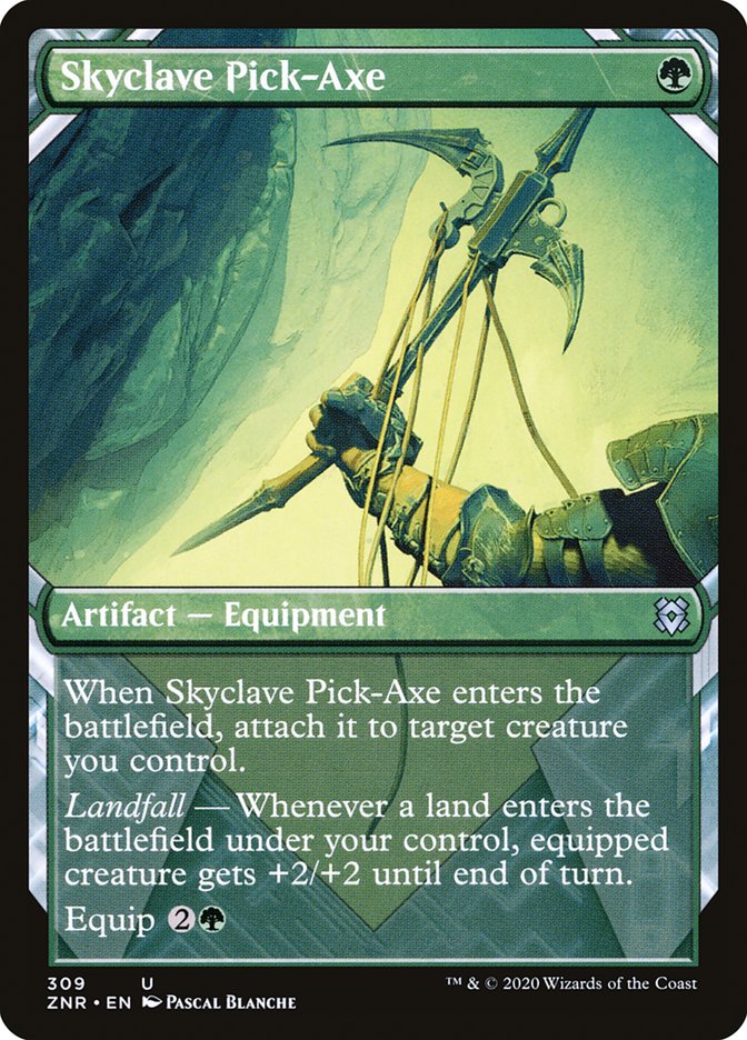 Skyclave Pick-Axe (Showcase) [Zendikar Rising] - Destination Retro