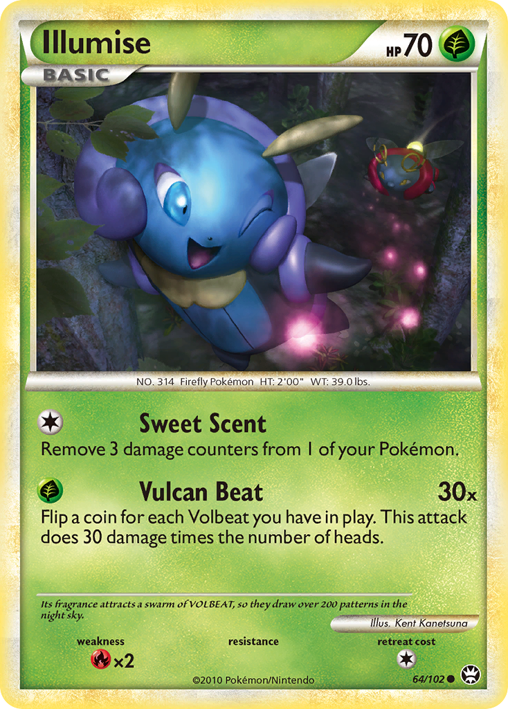 Illumise (64/102) [HeartGold & SoulSilver: Triumphant] - Destination Retro