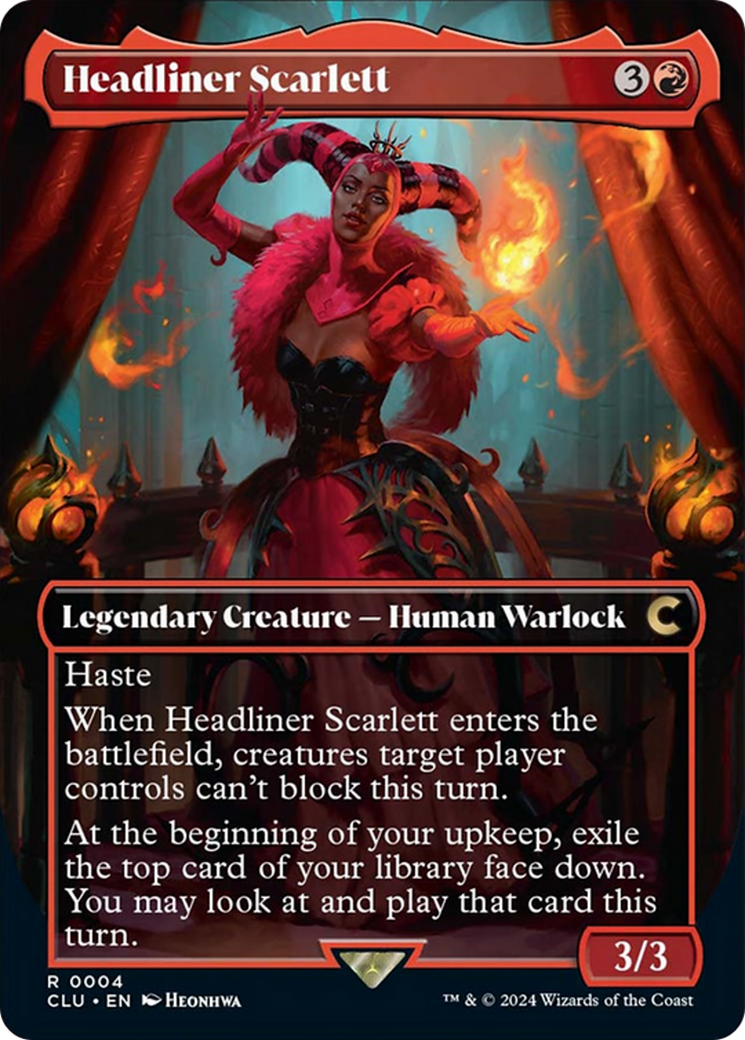 Headliner Scarlett (Borderless) [Ravnica: Clue Edition] - Destination Retro