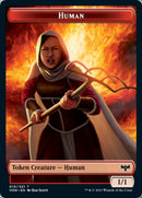 Human (001) // Human (010) Double-sided Token [Innistrad: Crimson Vow Tokens] - Destination Retro
