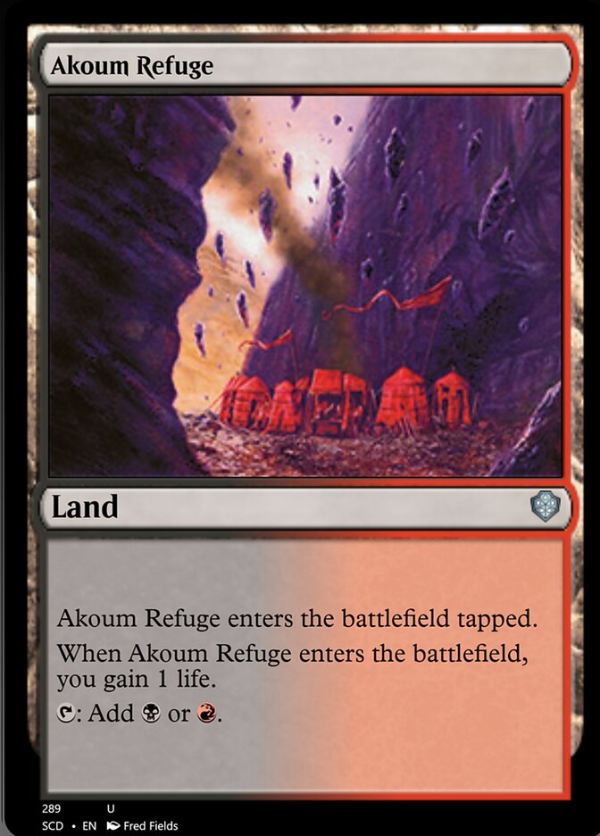 Akoum Refuge [Starter Commander Decks] - Destination Retro