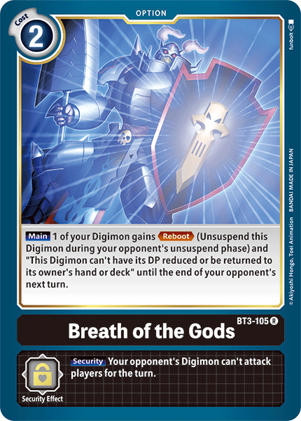 Breath of the Gods [BT3-105] [Release Special Booster Ver.1.5] - Destination Retro