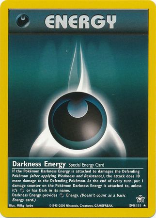 Darkness Energy (104/111) [Neo Genesis Unlimited] - Destination Retro