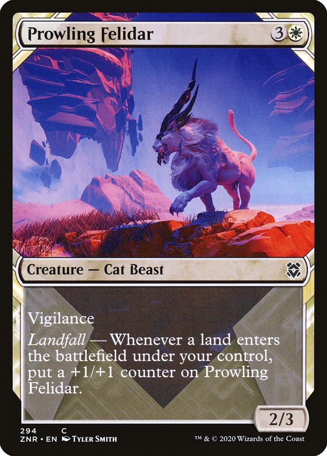 Prowling Felidar (Showcase) [Zendikar Rising] - Destination Retro