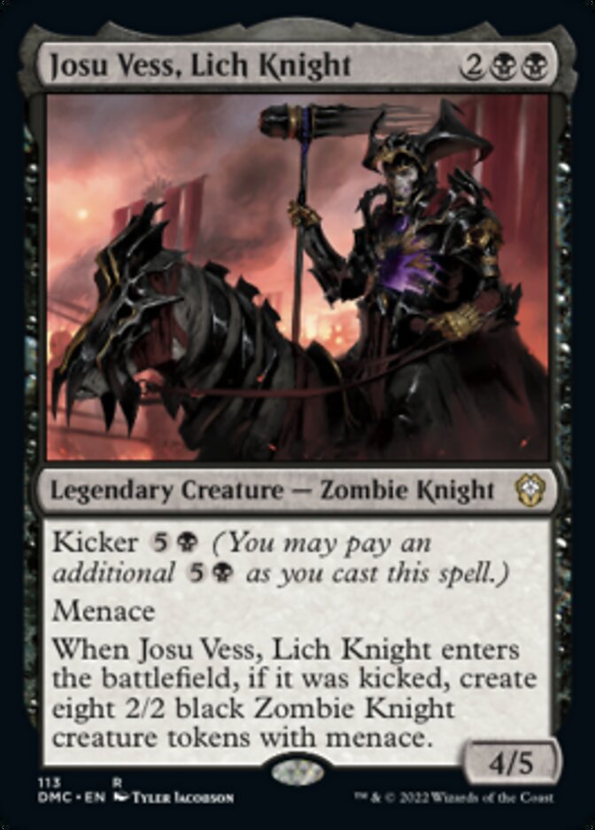 Josu Vess, Lich Knight [Dominaria United Commander] - Destination Retro