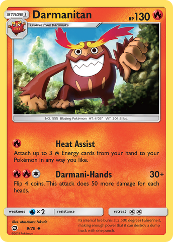 Darmanitan (9/70) [Sun & Moon: Dragon Majesty] - Destination Retro