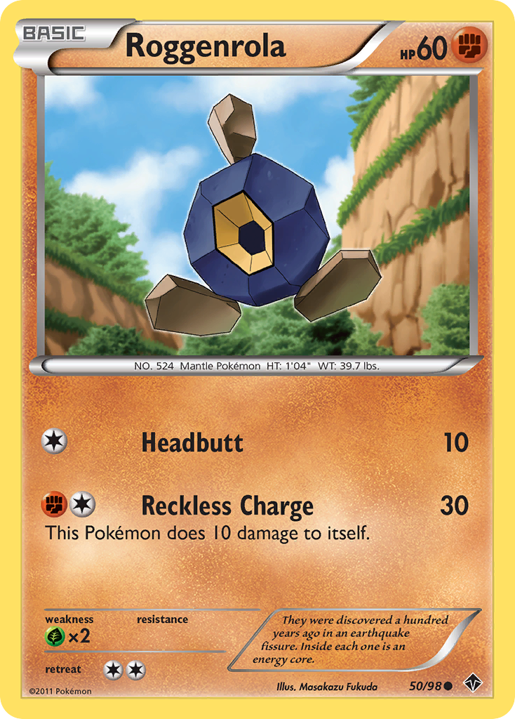 Roggenrola (50/98) [Black & White: Emerging Powers] - Destination Retro