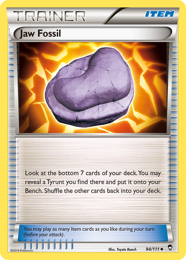 Jaw Fossil (94/111) [XY: Furious Fists] - Destination Retro