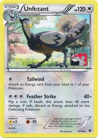 Unfezant (82/98) (League Promo) [Black & White: Emerging Powers] - Destination Retro