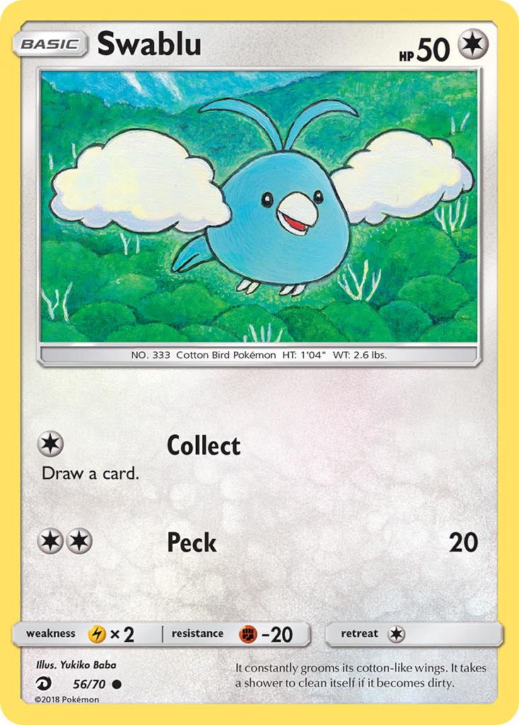 Swablu (56/70) [Sun & Moon: Dragon Majesty] - Destination Retro